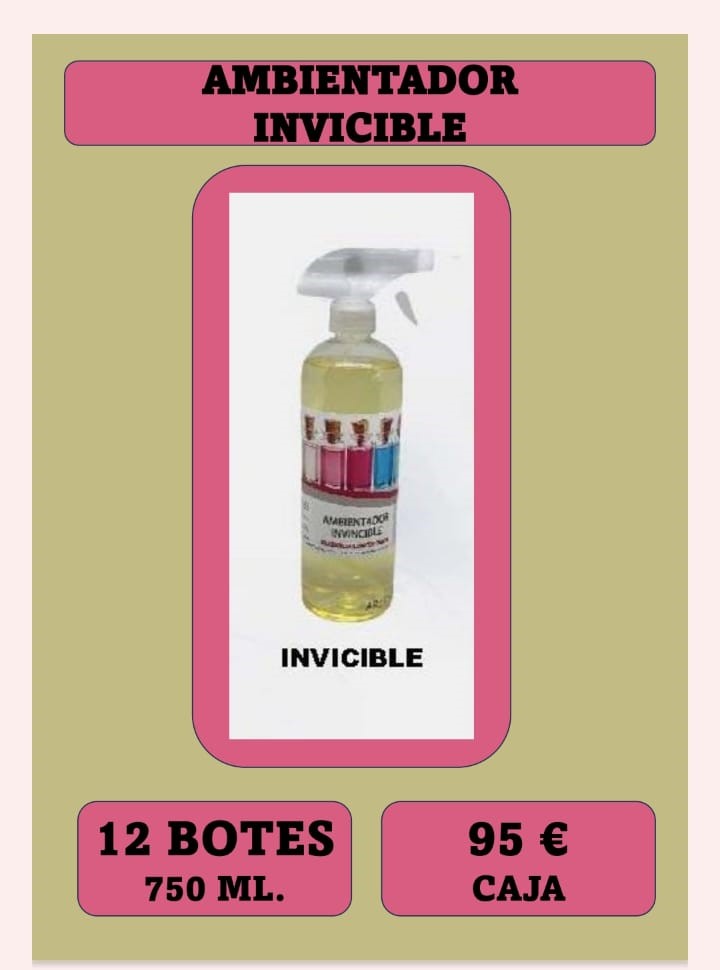 AMBIENTADOR 500 ML PET SLEEVER INVICTUS