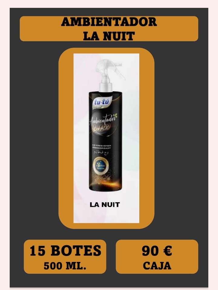 AMBIENTADOR 500 ML PET SLEEVER LA NUIT