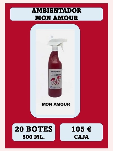 [314] AMBIENTADOR 500 ML MON AMOUR C/PULV.