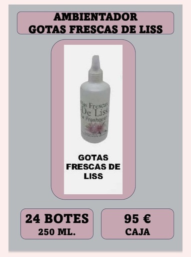 [316] COLONIA  GOTAS DE LISS  250 ML C/VAPORZ.
